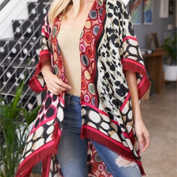 Multi Print kimono - Picture 10 of 10